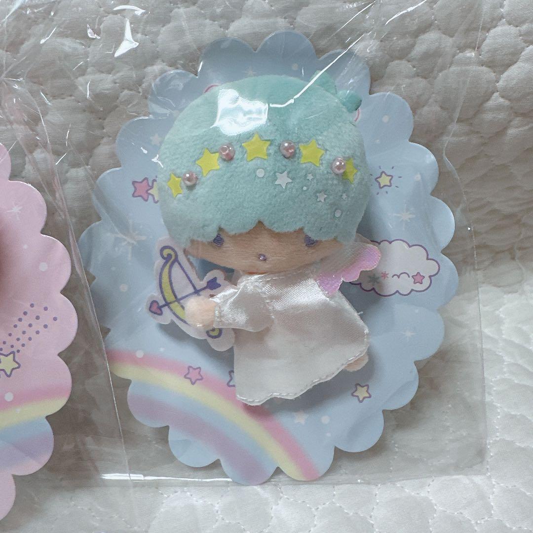 サンリオ❣️激かわ　キキララ ぬいぐるみ　ブローチ　パフポフ