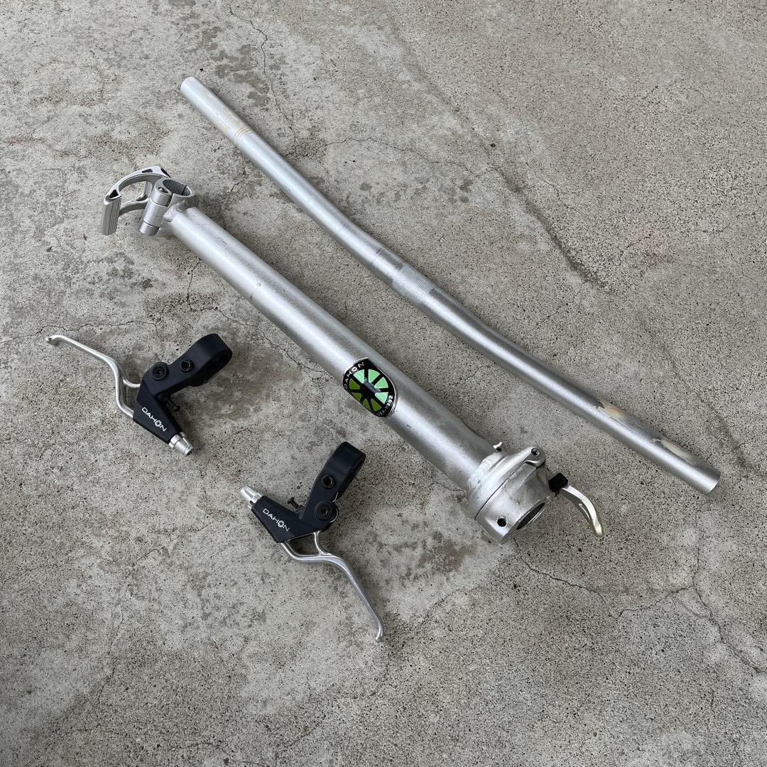 DAHON ダホン 純正品◾️ハンドルポスト ハンドル ブレーキレバー セット