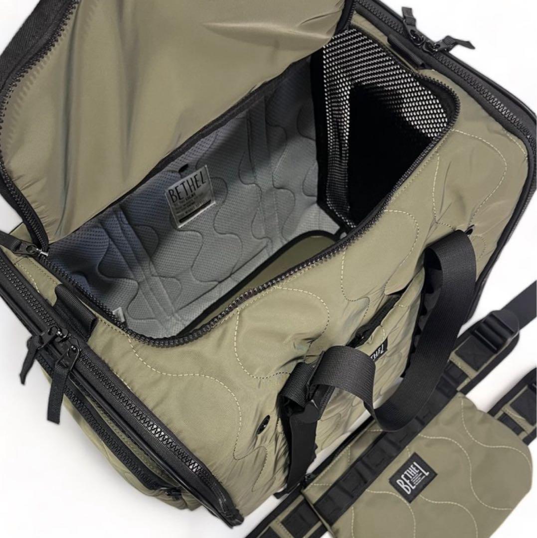 完売品BE THE LABEL 犬用キャリーバッグ オリーブグリーン