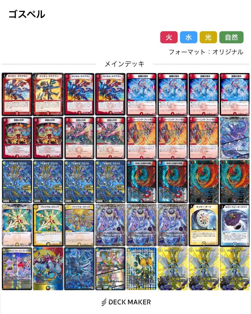 ラッカゴスペル　デッキ　説明必読