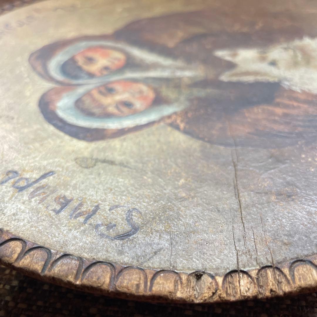 ロシア 民藝 民芸品 壁掛け 木彫り ヴィンテージ