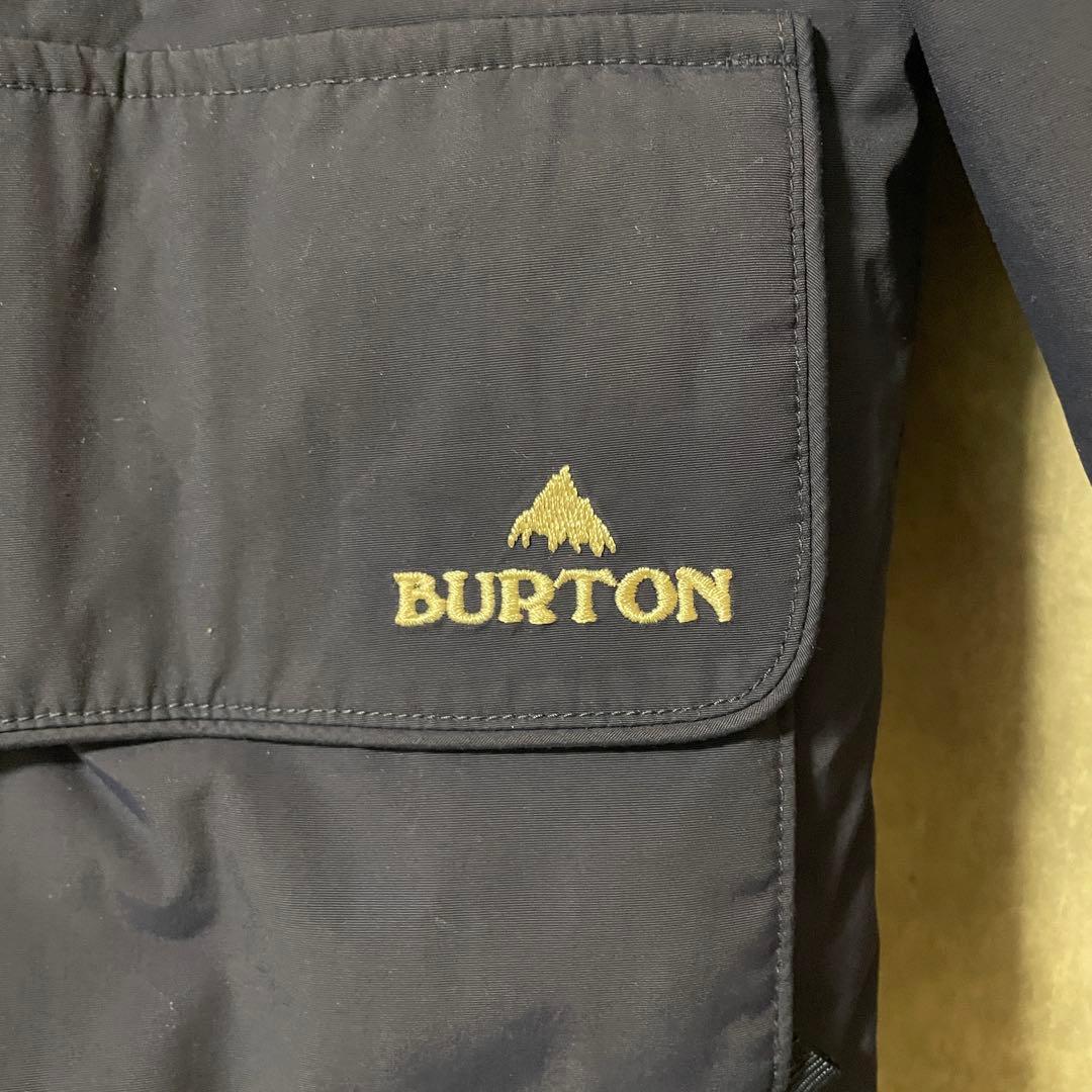 Burtonバートンスキーウェアスノーボードジャケットパーカーフード紺ネイビー白