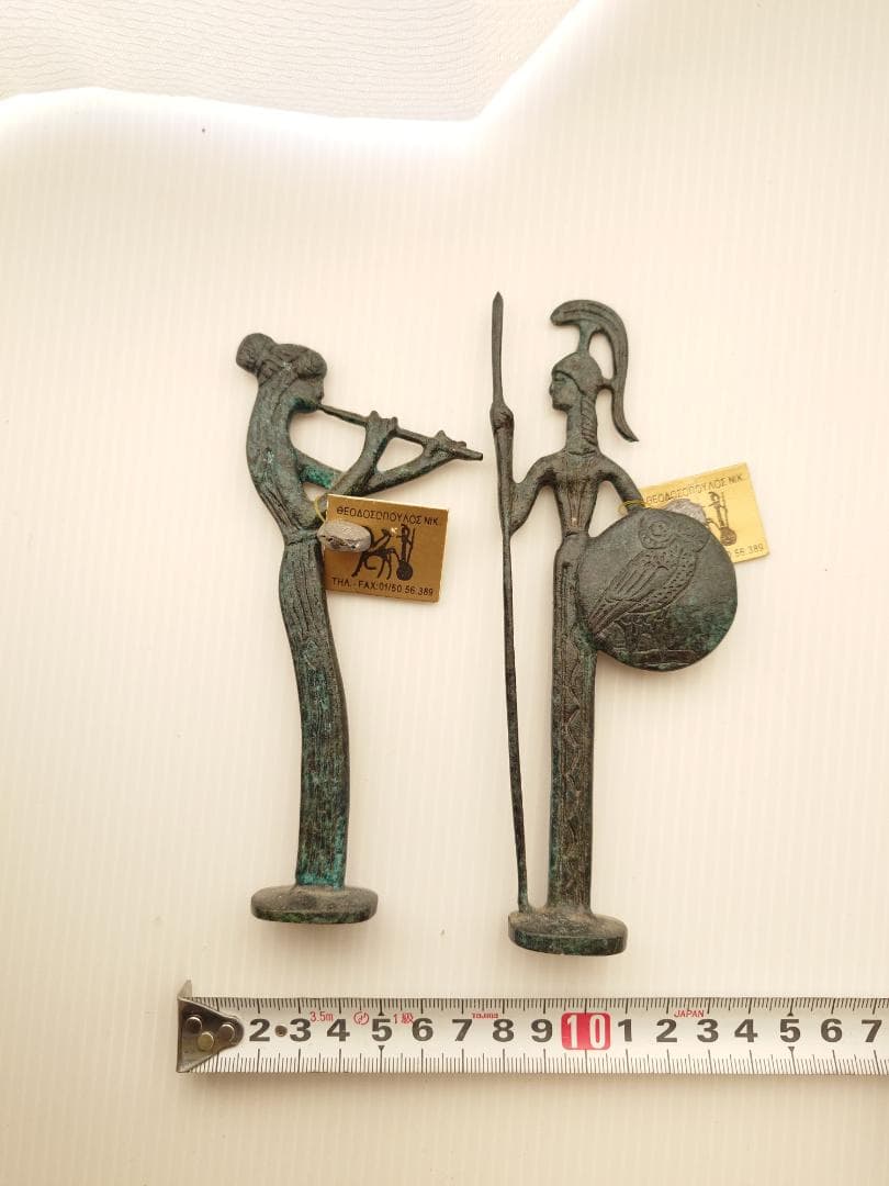 ギリシャ土産　古代風置物　真鍮製