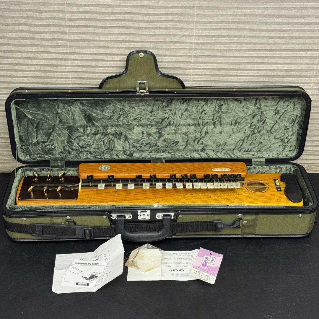 ミ*♪様 ☆全音　ZENON　大正琴　響宴　欅製　高級大正琴　電気　エレキ　大正