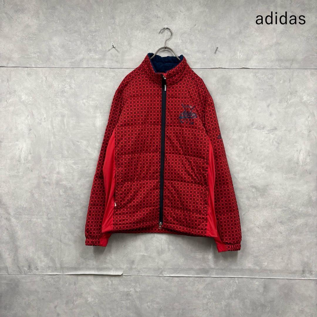 adidas GOLF 中綿 総柄 ダウンジャケット 防寒 N2328