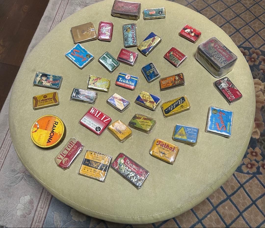 蓄音機レコード　缶針33個