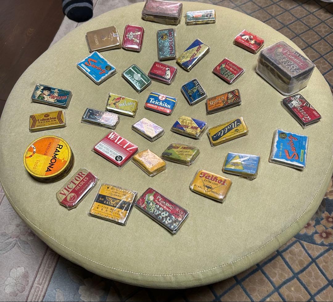 蓄音機レコード　缶針33個