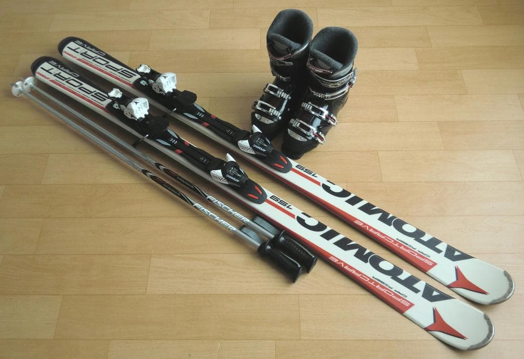 ■■送料無料■アトミック■メンズスキーフルセット■板159靴26.5■メンテ付■