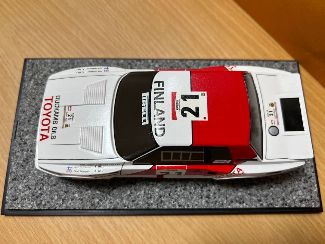 プラモデル　レジンキット　モデラーズ トヨタセリカ完成品 　ポスターパネル　車