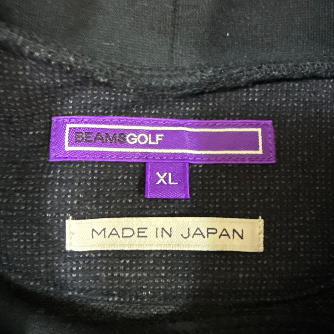 美品　BEAMS GOLF 長袖ニットモックネックシャツ　XL