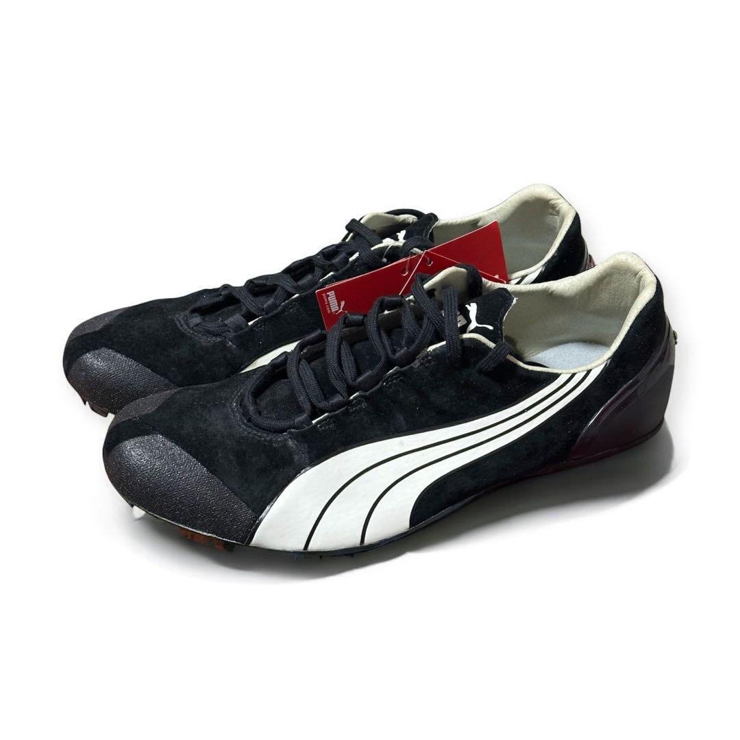 プーマ スエード陸上競技用スパイクシューズ 黒/白 29㎝