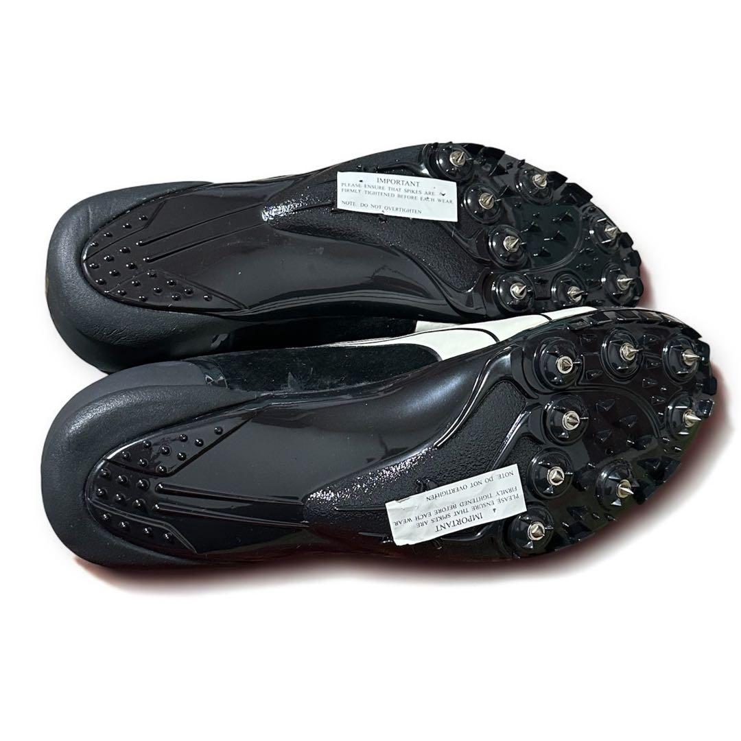 プーマ スエード陸上競技用スパイクシューズ 黒/白 29㎝