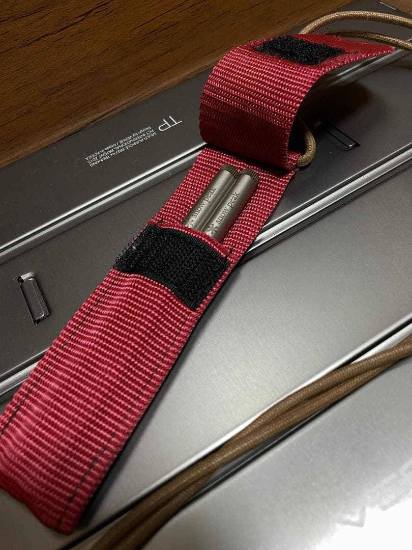 黒＆白銀、幸運の夫婦（めおと）箸！スノーピーク 旧・和武器（丸形） ブラック