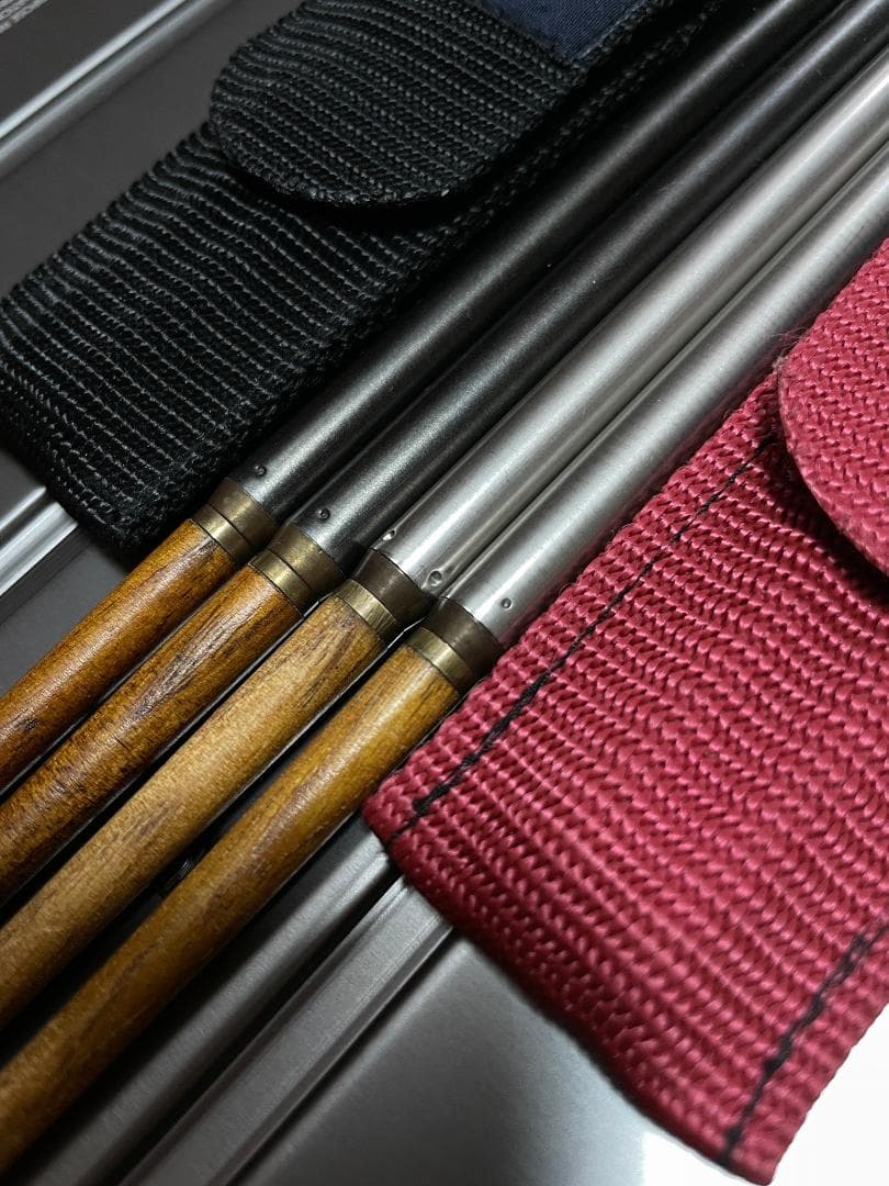 黒＆白銀、幸運の夫婦（めおと）箸！スノーピーク 旧・和武器（丸形） ブラック