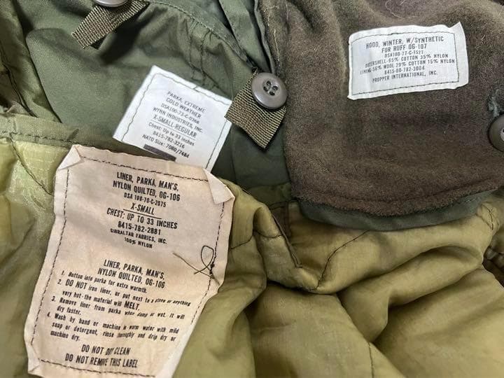 米軍 実物 M-65 パーカー XS