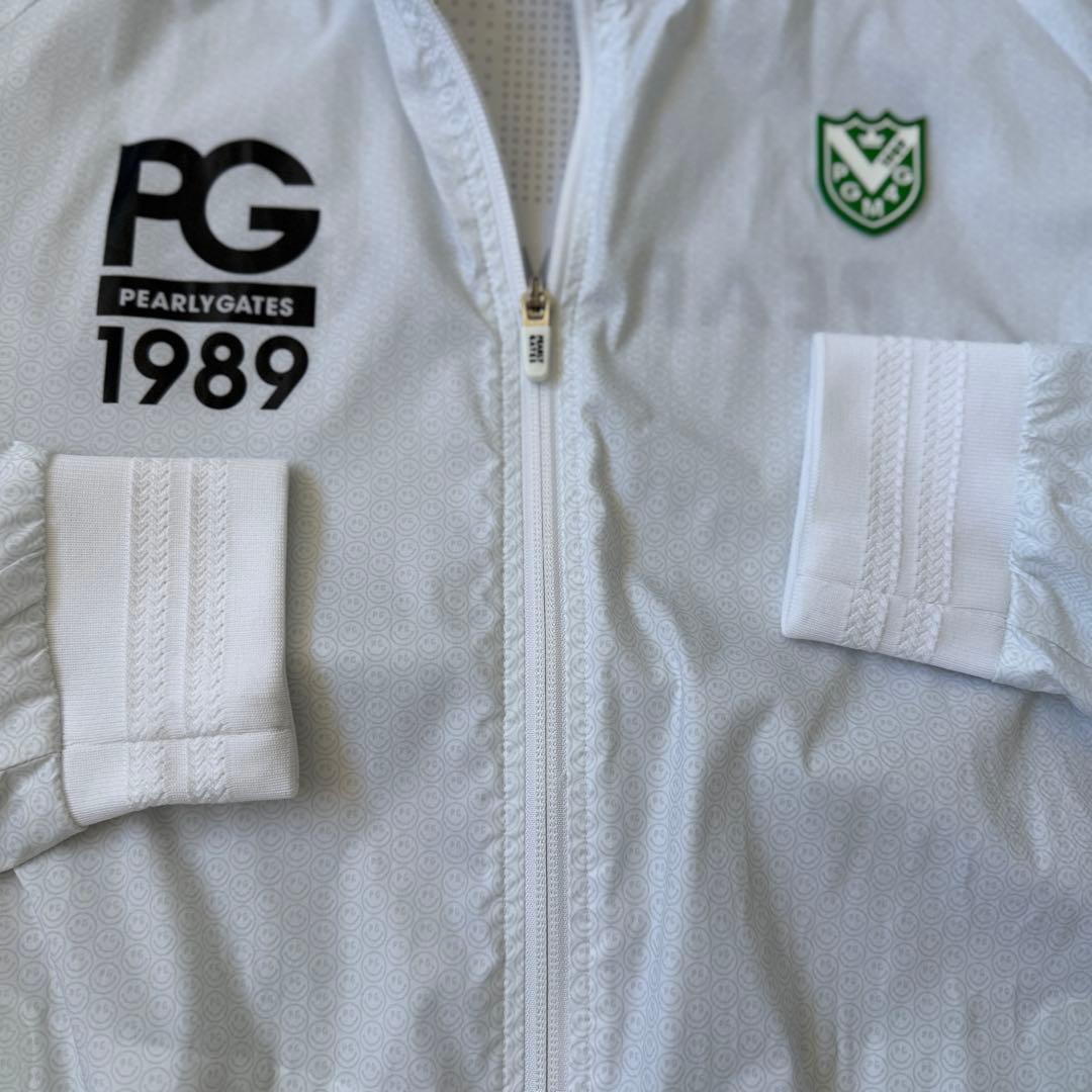 パーリーゲイツ　ジャケット　ブルゾン　白　XL〜XXL相当　スニード　6 総柄