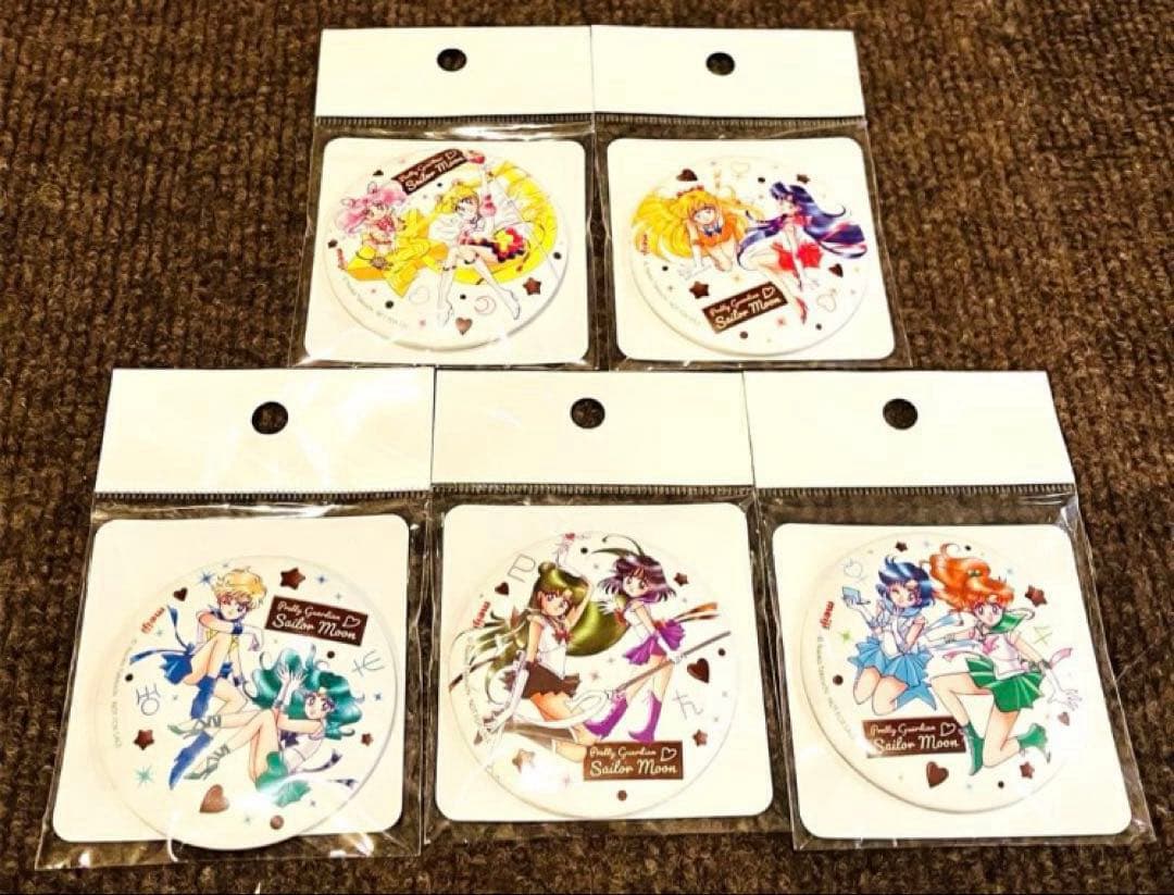 美少女戦士セーラームーン　明治　缶ミラーミラー缶　５種　コンプリート　5個セット