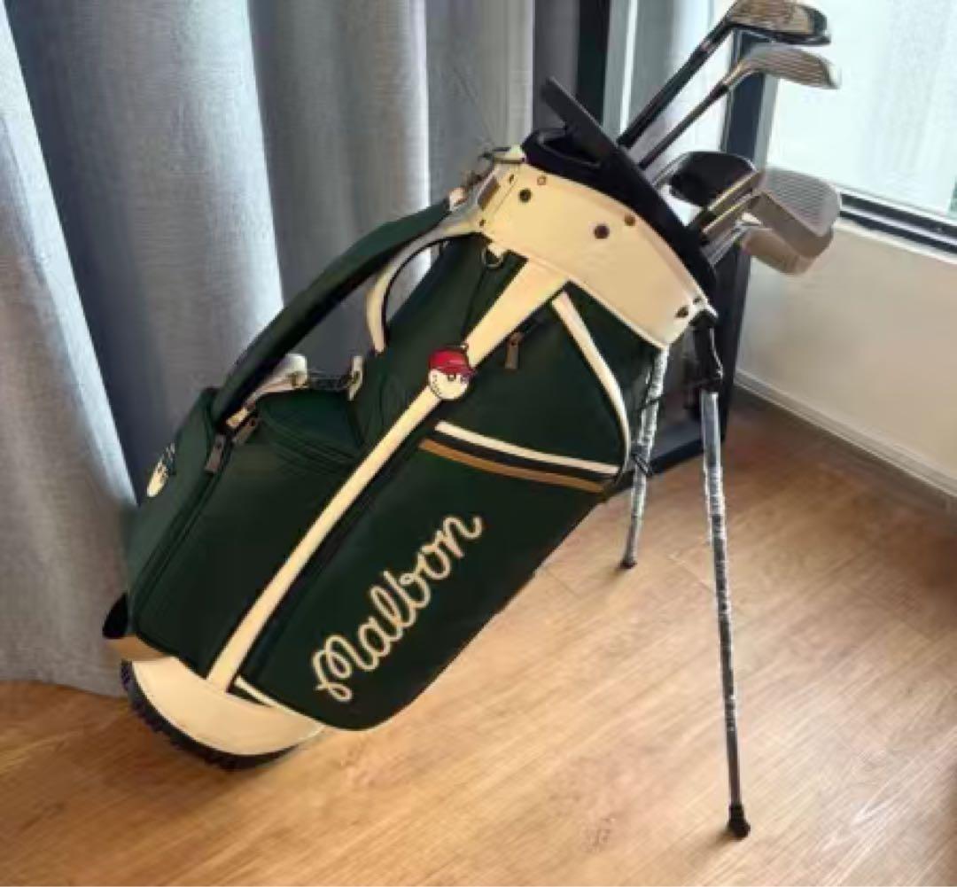 malbon golf マルボンゴルフ キャディバッグ カバン グリーン