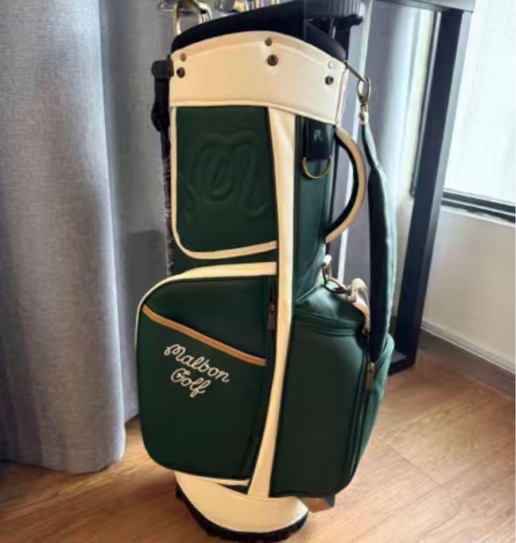 malbon golf マルボンゴルフ キャディバッグ カバン グリーン