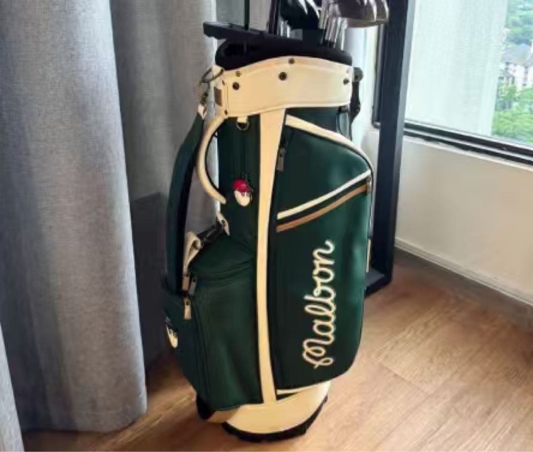 malbon golf マルボンゴルフ キャディバッグ カバン グリーン