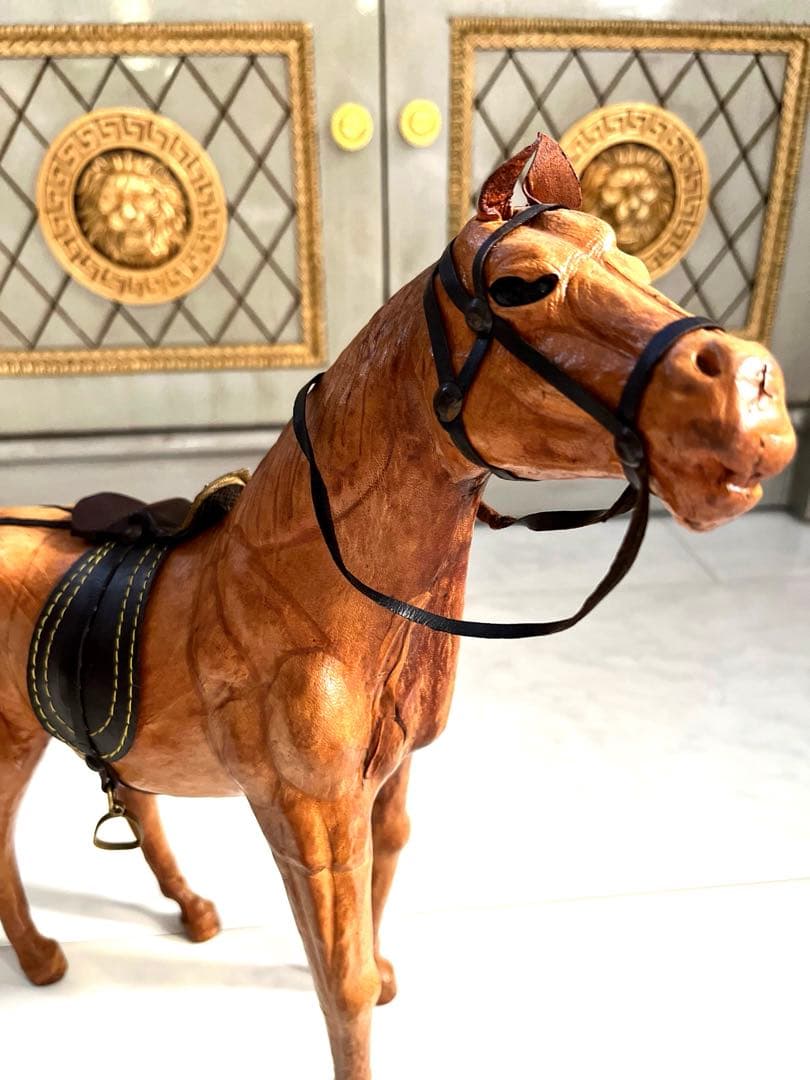 ヴィンテージ 馬 オブジェ レザー phigvel old joe RRL