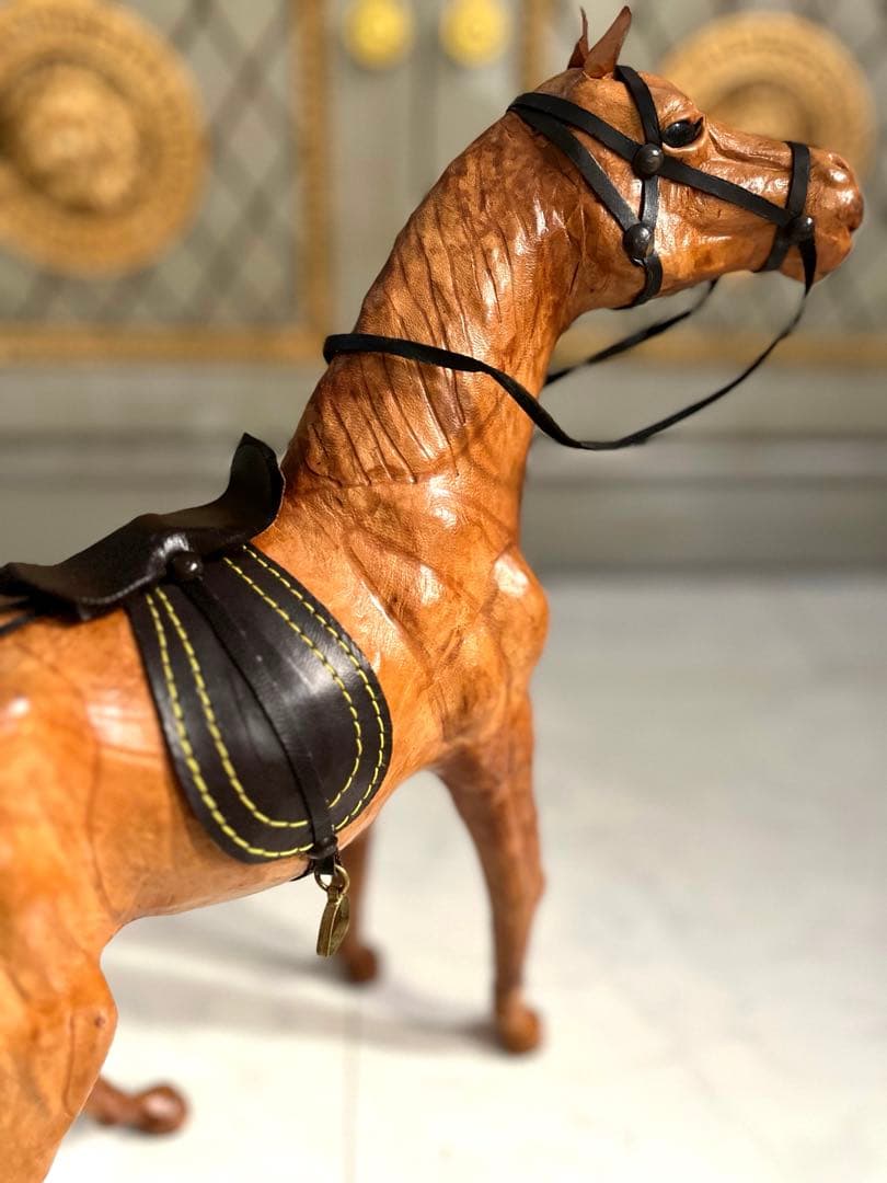 ヴィンテージ 馬 オブジェ レザー phigvel old joe RRL