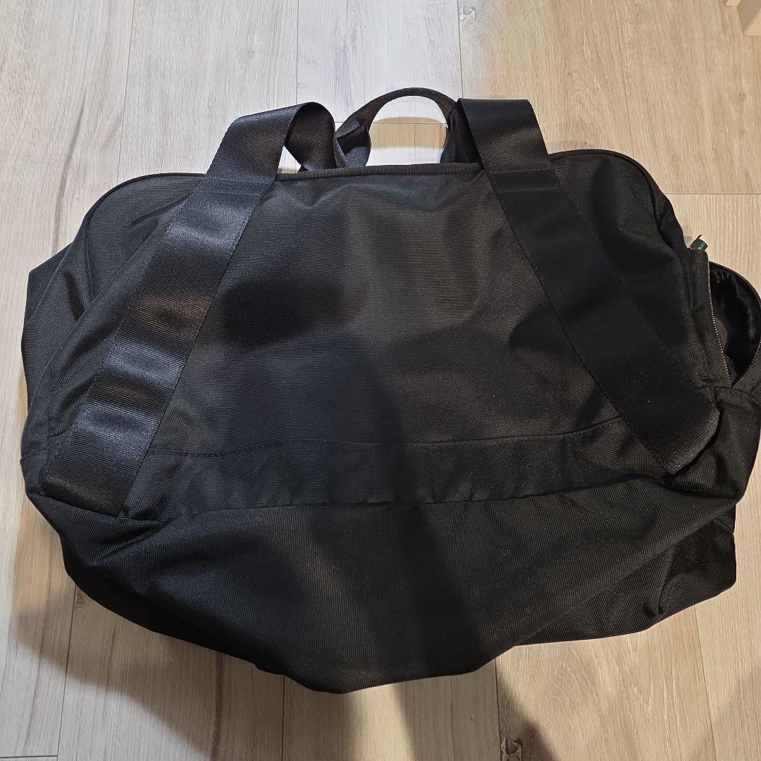 【美品】BEAMS GOLFシューズケース付き ボストンバッグ ブラックグリーン