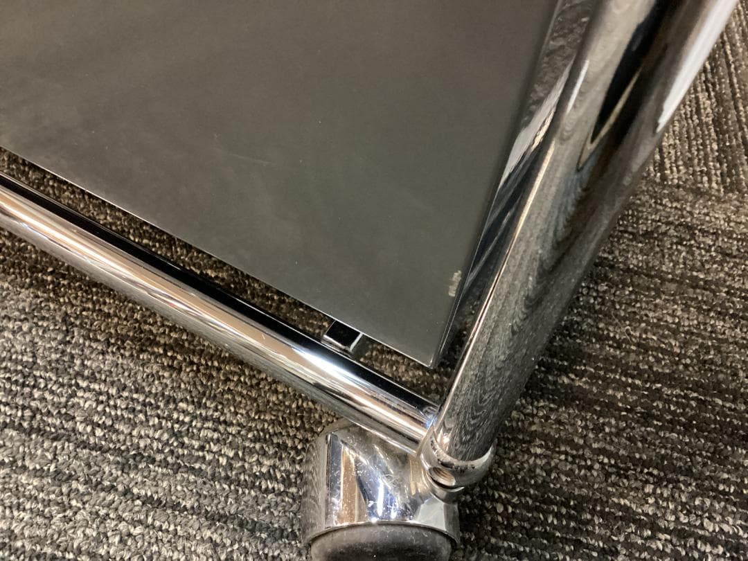 鍵付き　USMハラー　ロールボーイ　２段　デスクワゴン　アントラサイト　A