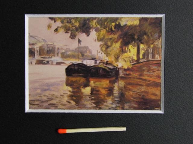 岡義実、『九月のアムステルダム』、希少な画集より、新品高級額