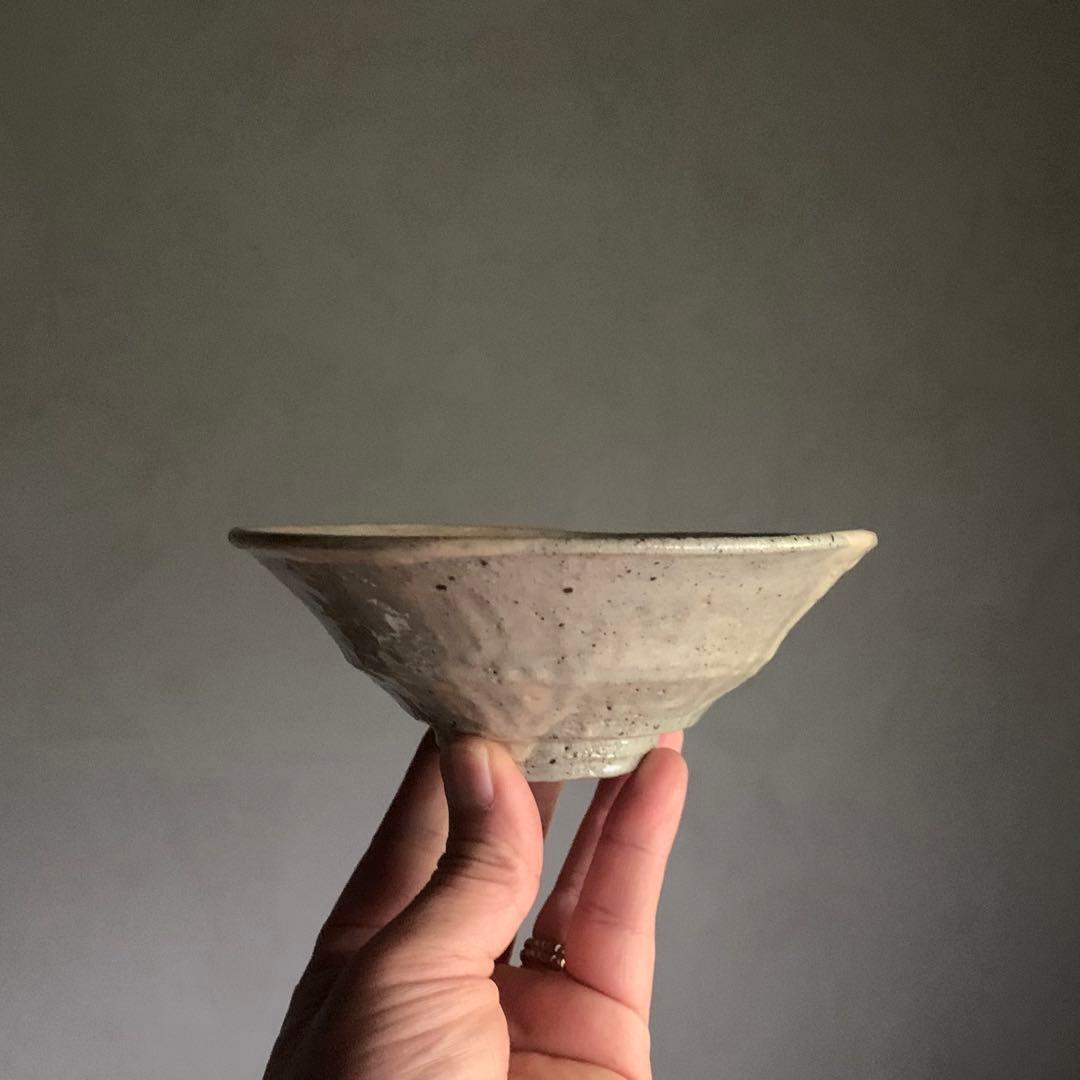 刷毛目 茶碗 無地刷毛目 茶道具 古道具 アンティーク