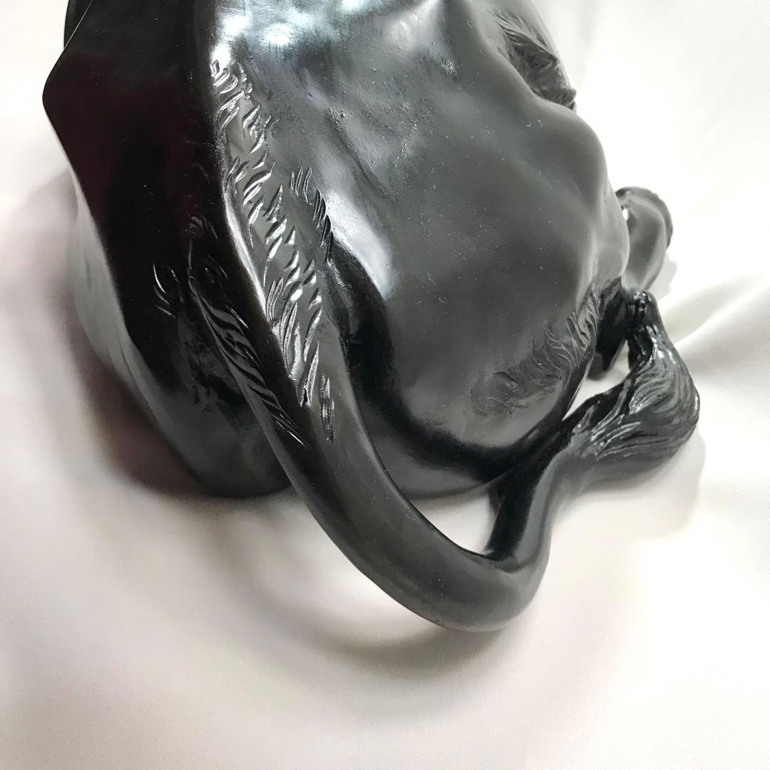 高岡銅器　牛　職人　般若　純一郎作　座牛　銅製　牛の置物　縁起物　インテリア