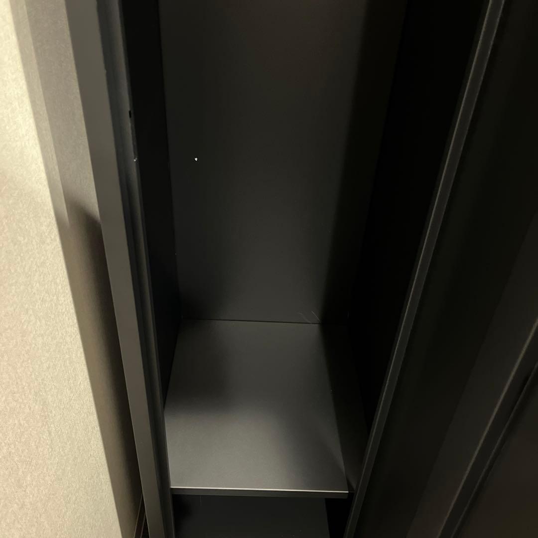 黒のオフィスロッカー 2台セット