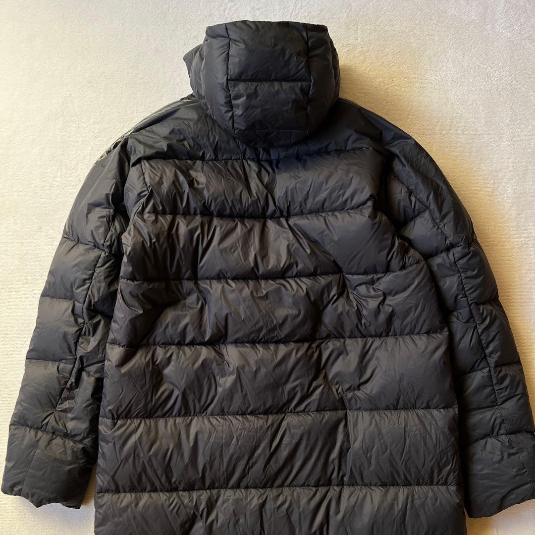 adidas アディダス M ベンチコート ダウン黒ブラック ロング丈 サッカー