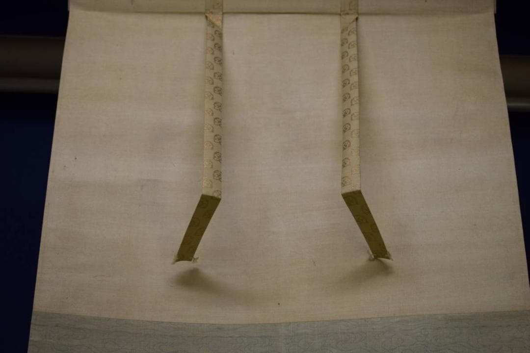 真作/松村景文/山茶花小禽図/布袋屋掛軸HI-349