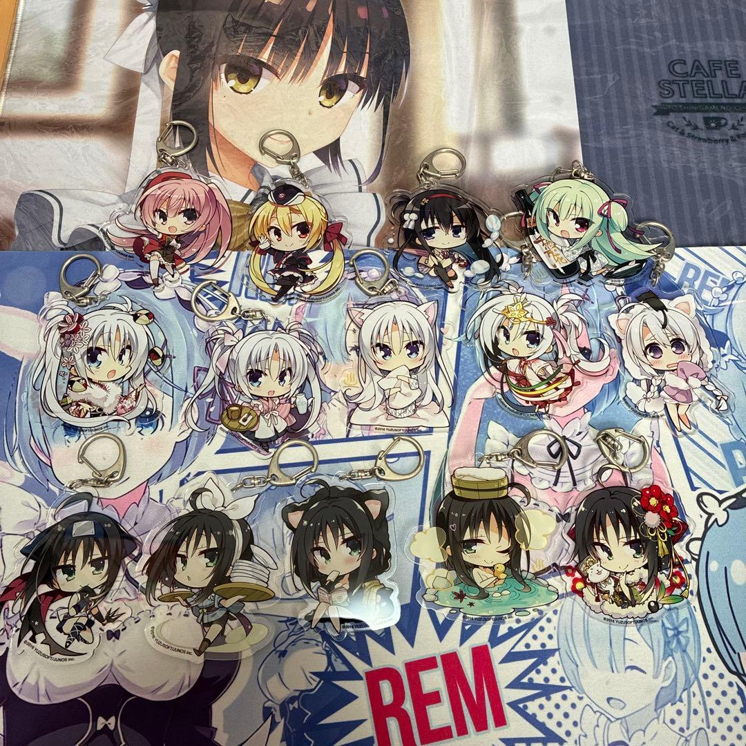 ゆずソフト　アクリルキーホルダーセット