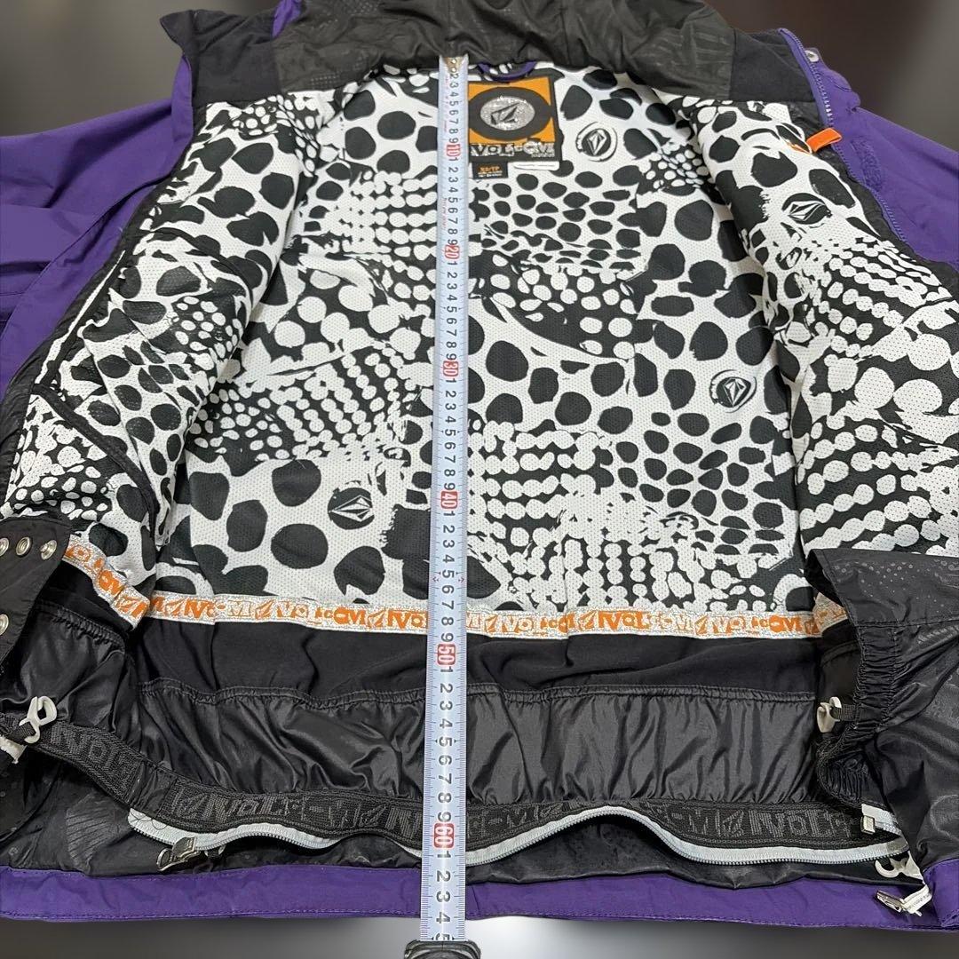 ボルコム スノーボードウェア上下セット M相当 10k Nimbus 紫×総柄