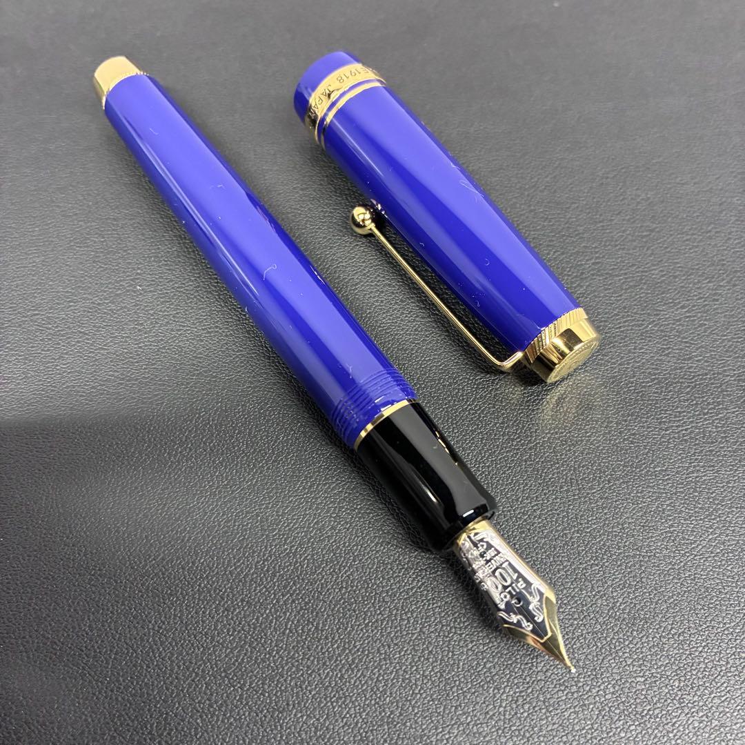 【美品】PILOT 100周年記念 万年筆 ブルー