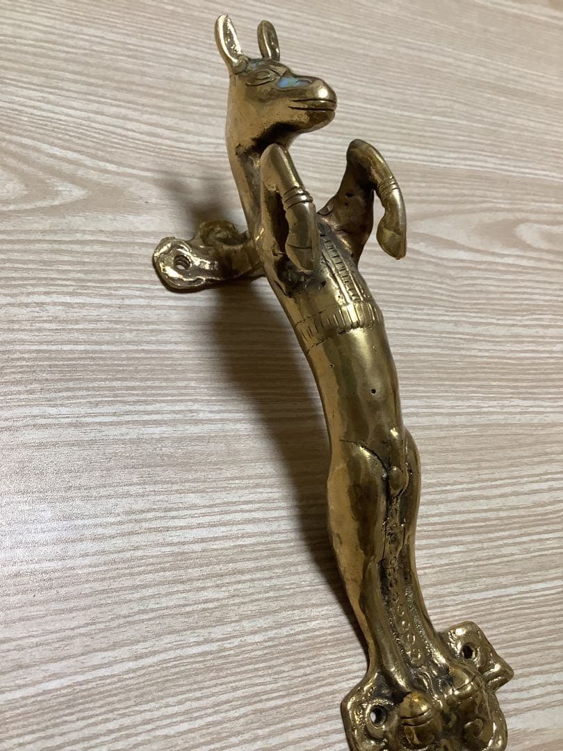 《 新品 》　ドアハンドル　チベット密教　ヒンドゥー　馬　26cm w63
