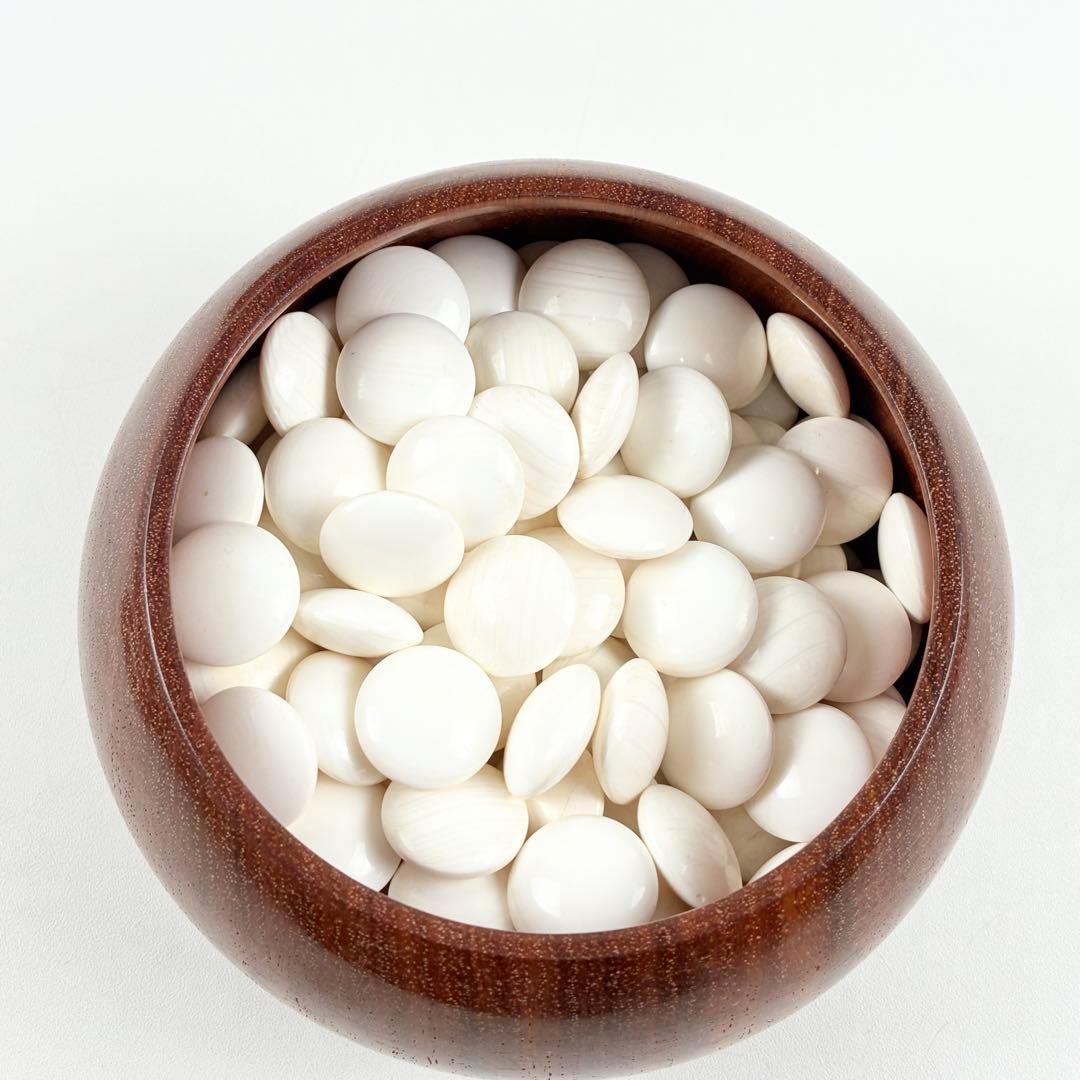 碁石 34号 蛤 那智黒 碁笥 特大 セット 天然素材 厚手