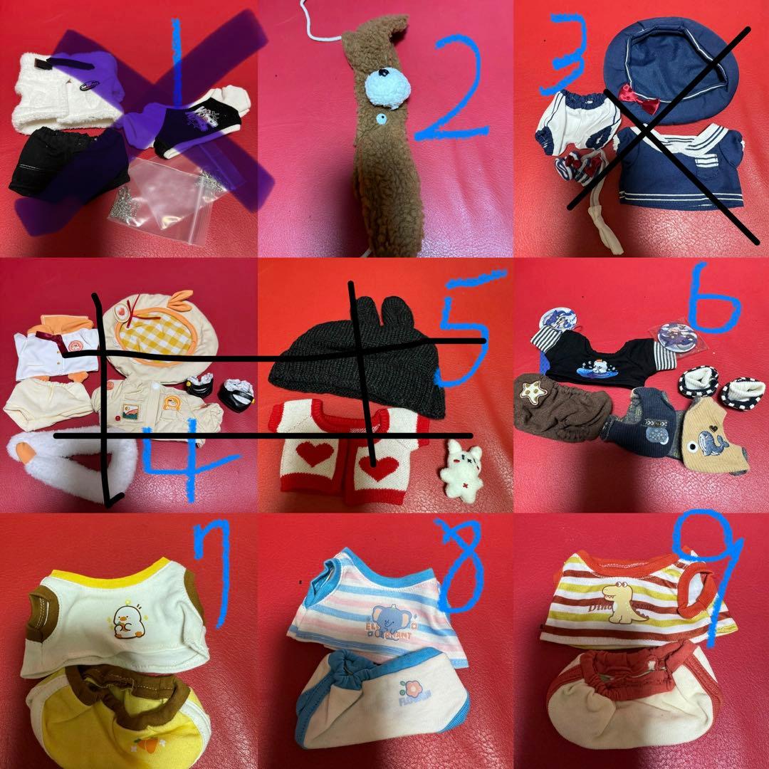 20㎝ぬいぐるみ服　着せ替え