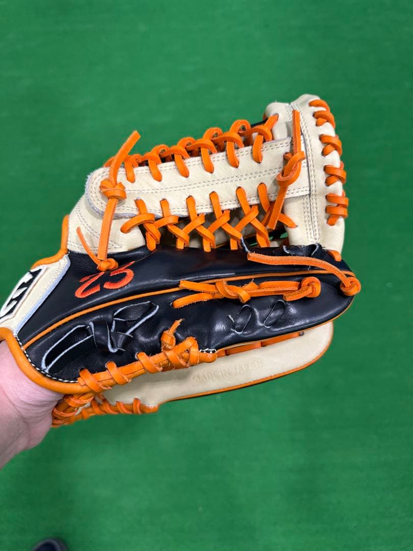 今が大チャンス❗️ AG硬式特殊重心グローブ　オーダー外野用VREAXシール加工済