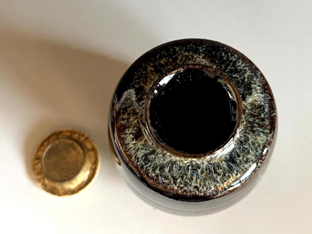 茶入■肩衝 桶谷定一作 洛東 仕覆付 共箱 お茶道具 古美術 時代物 骨董品■