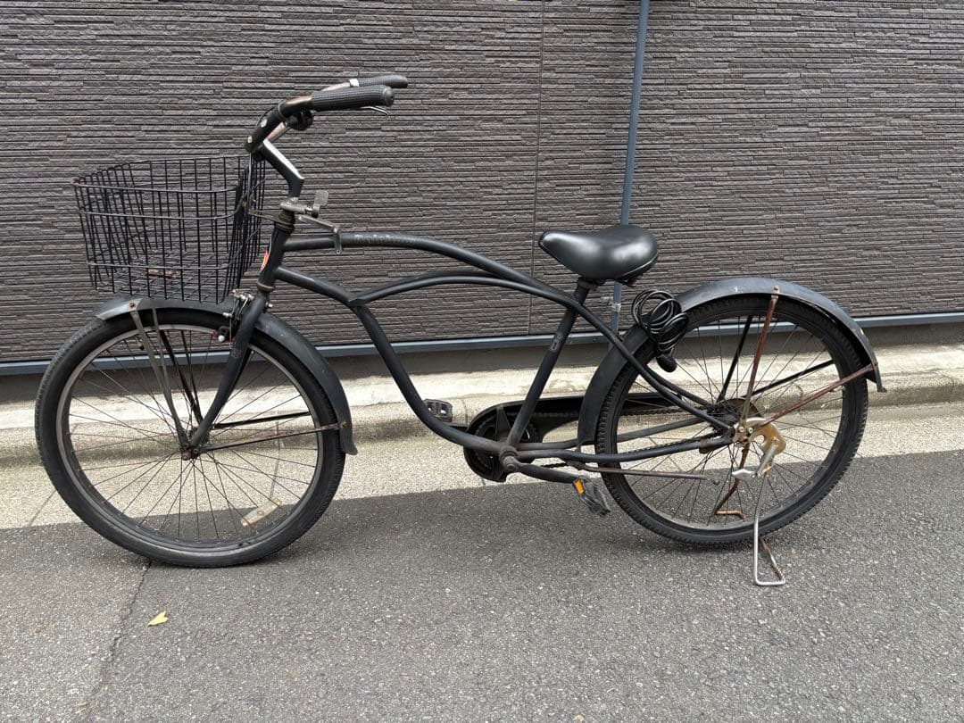 jiji　引取り限定レインボービーチクルーザーブラックダースベイダー 26