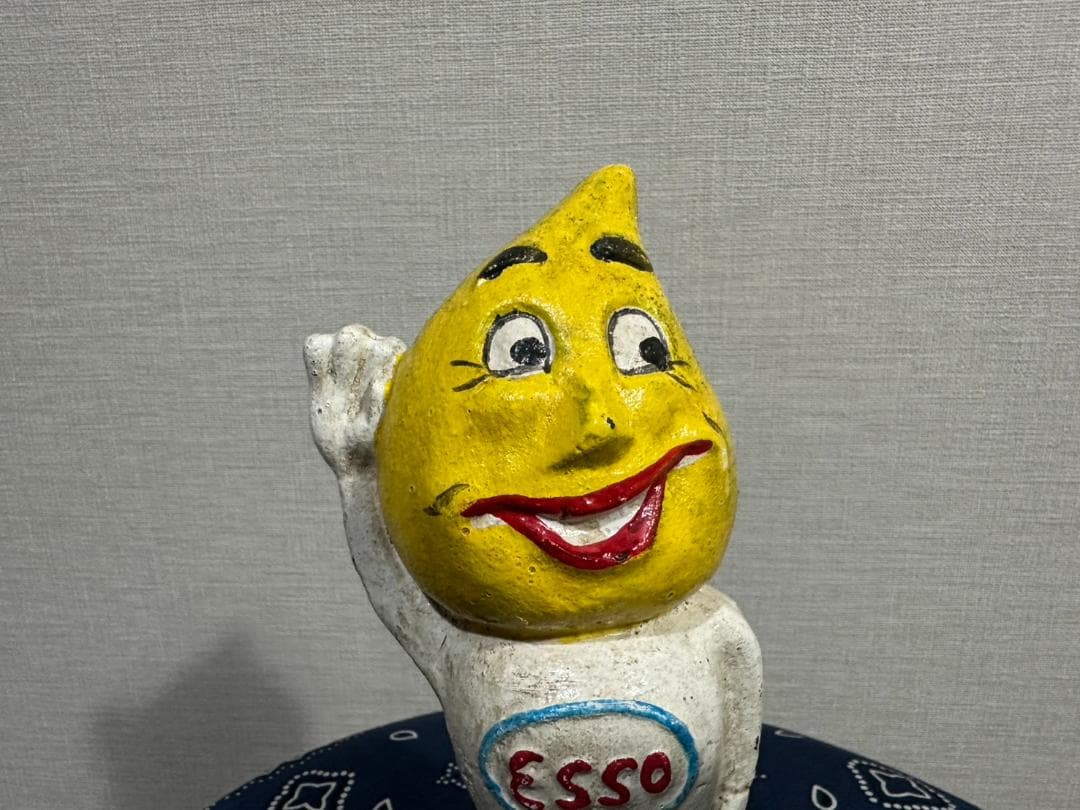 ESSO Boy ヴィンテージ アイアン貯金箱 エッソボーイドロップボーイ鋳物製