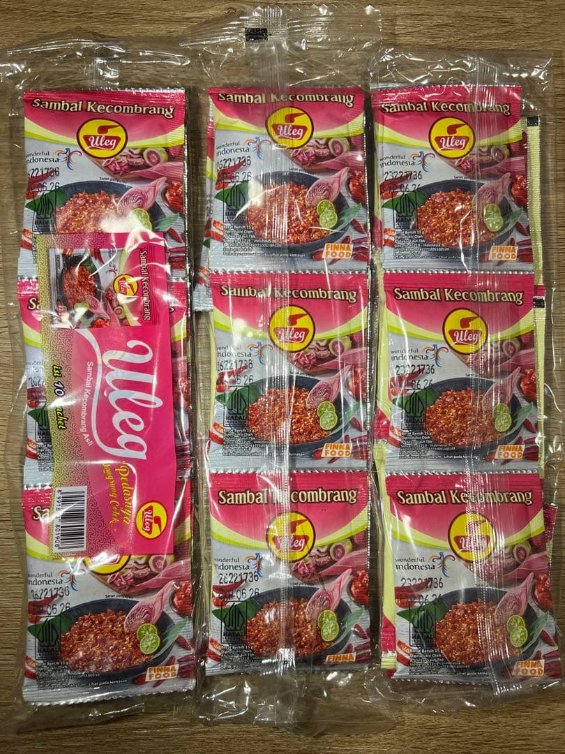インドネシア チリ ULEG サンバル KECOMBRANG 30袋 ☆新品☆