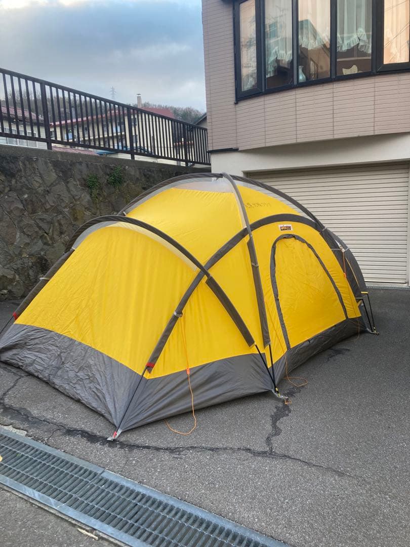 山岳テント　スタードームテント6-7人用外張り付(冬用) 遠征　冬キャンプ