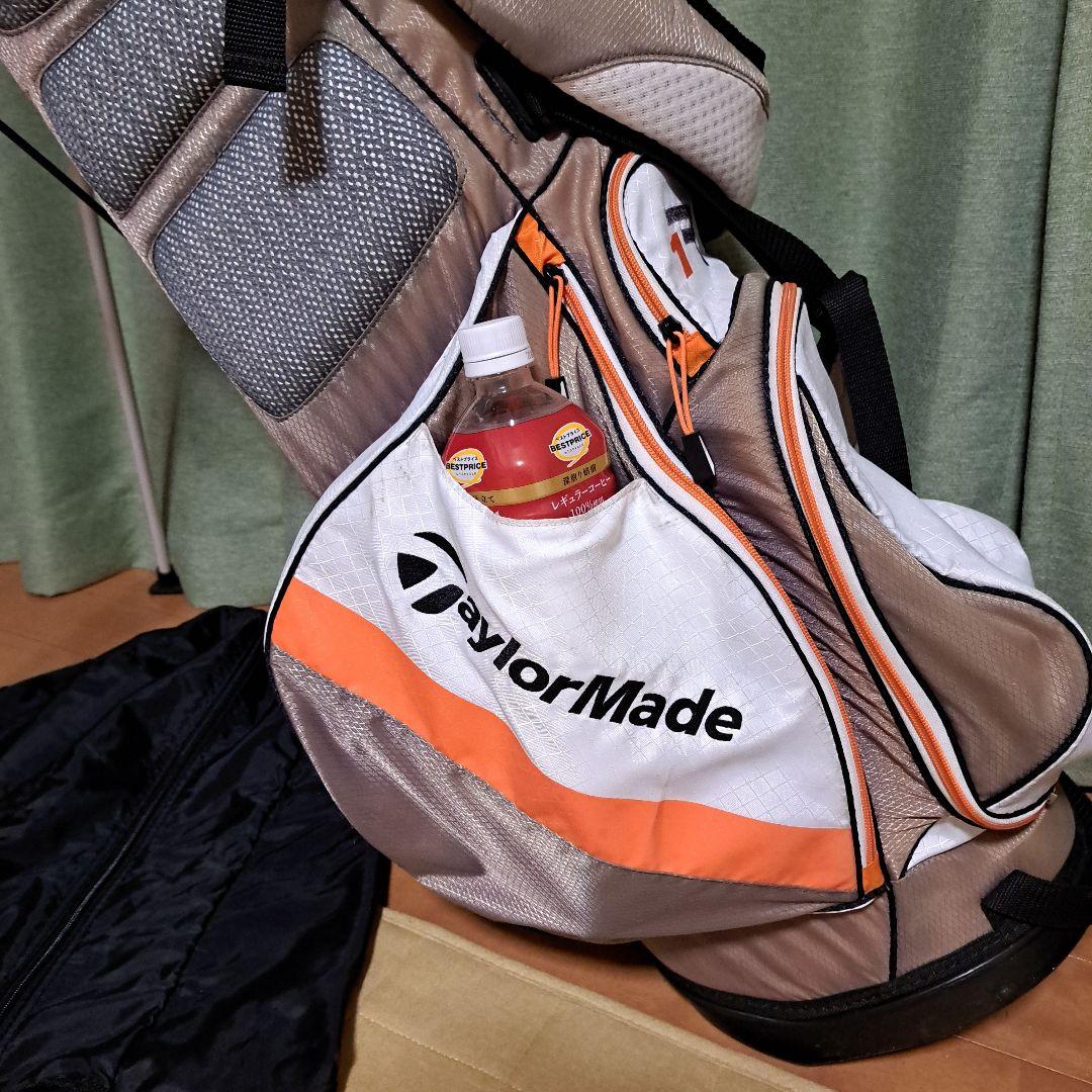 TaylorMade スタンド付きゴルフバッグ.フード付き.9.5インチ。