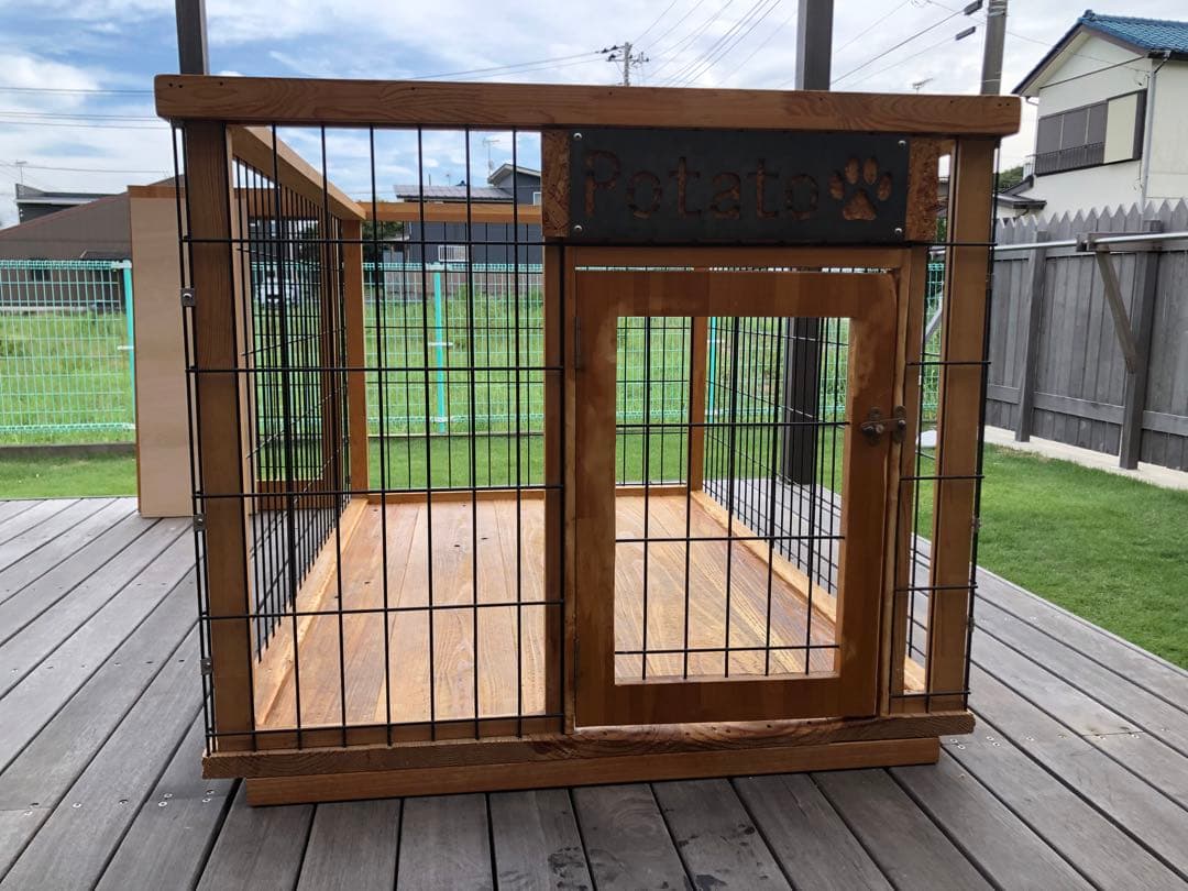 引き取り限定　中大型犬用ケージ、ハウス、バリケン、サークル(自作)