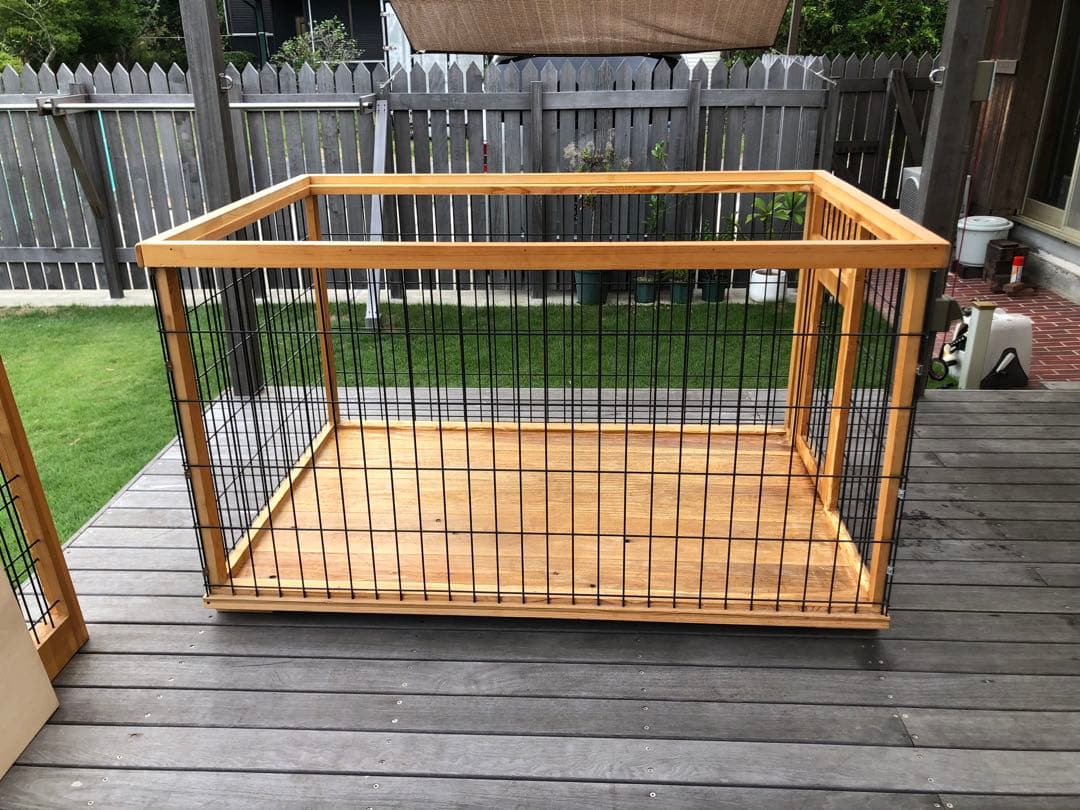 引き取り限定　中大型犬用ケージ、ハウス、バリケン、サークル(自作)