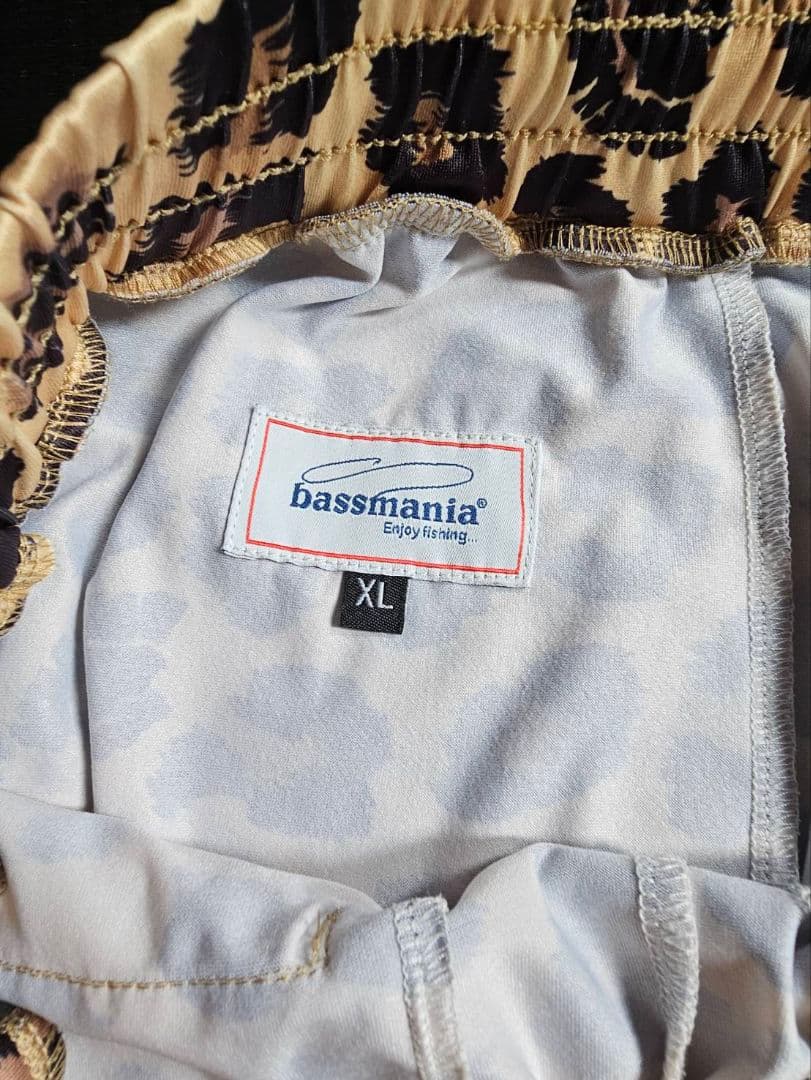 BASSMANIA ヒョウ柄 フィッシングスーツ 上下セット XL ②
